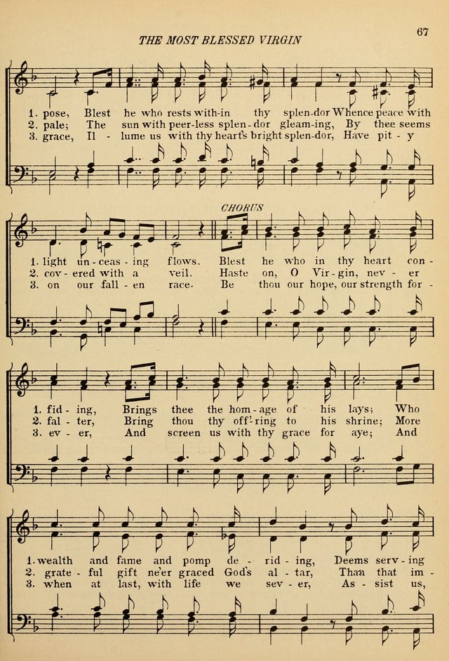 The De La Salle Hymnal: for Catholic schools and choirs page 67