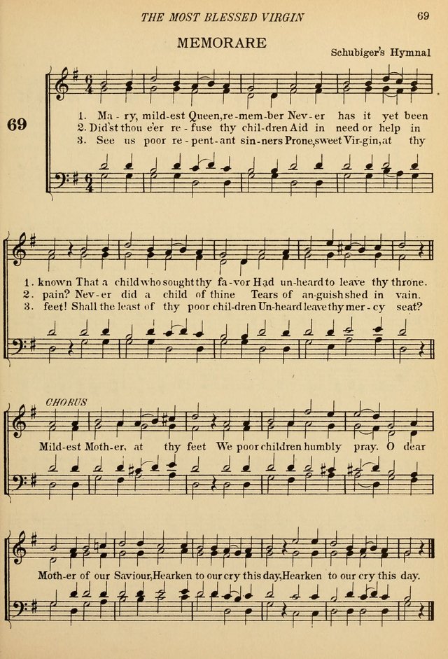 The De La Salle Hymnal: for Catholic schools and choirs page 69