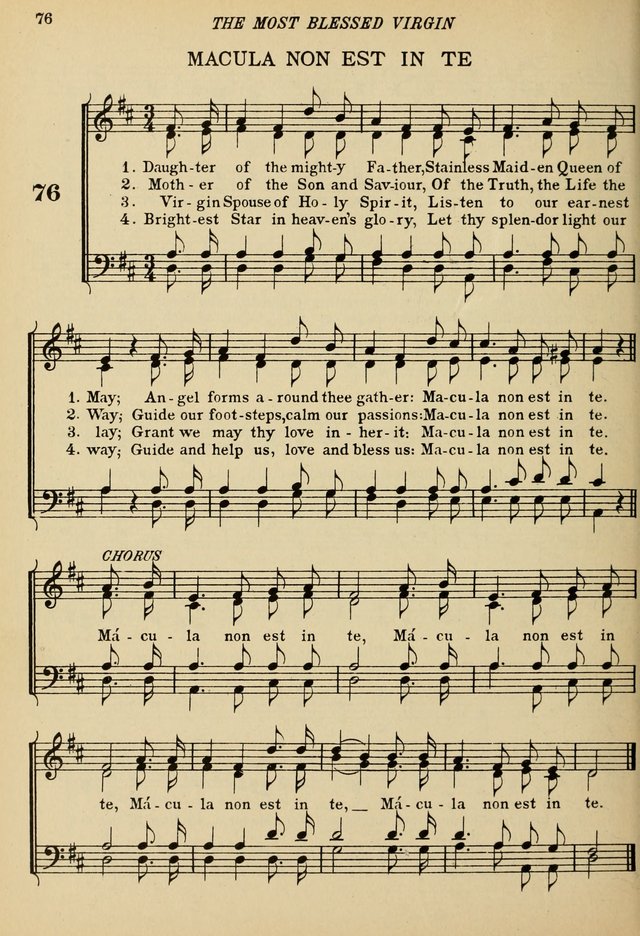 The De La Salle Hymnal: for Catholic schools and choirs page 76