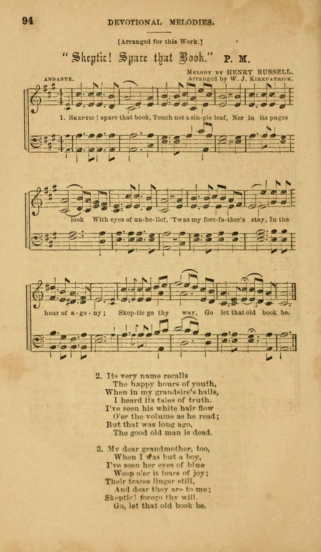 Devotional Melodies: or, a collection of original and selected tunes and hymns, designed for congregational and social worship. (2nd ed.) page 101