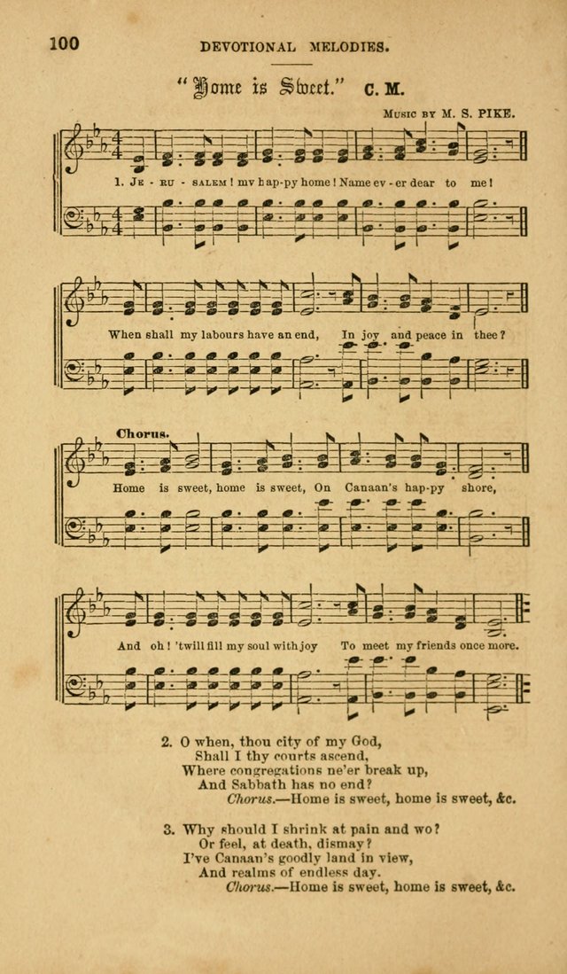 Devotional Melodies: or, a collection of original and selected tunes and hymns, designed for congregational and social worship. (2nd ed.) page 107