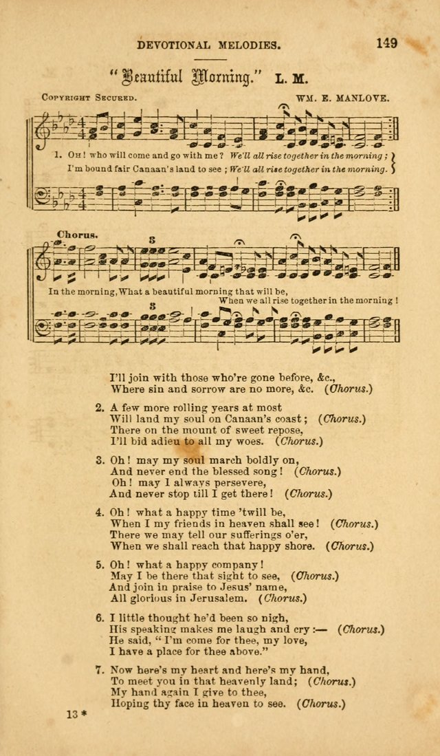 Devotional Melodies: or, a collection of original and selected tunes and hymns, designed for congregational and social worship. (2nd ed.) page 156