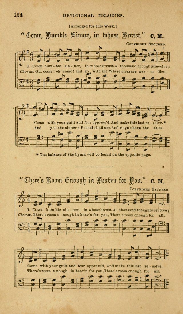 Devotional Melodies: or, a collection of original and selected tunes and hymns, designed for congregational and social worship. (2nd ed.) page 161