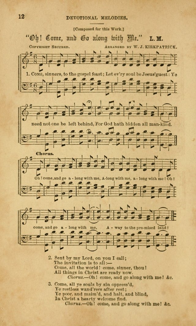 Devotional Melodies: or, a collection of original and selected tunes and hymns, designed for congregational and social worship. (2nd ed.) page 19