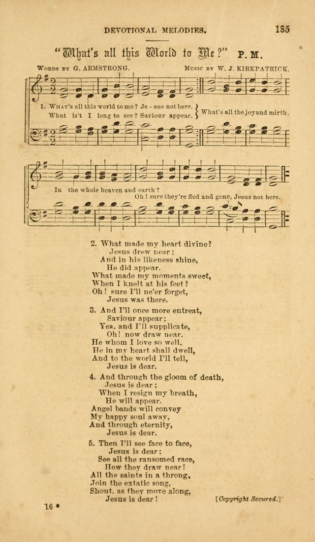 Devotional Melodies: or, a collection of original and selected tunes and hymns, designed for congregational and social worship. (2nd ed.) page 192