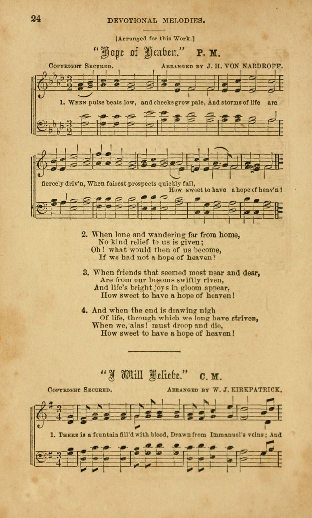 Devotional Melodies: or, a collection of original and selected tunes and hymns, designed for congregational and social worship. (2nd ed.) page 31