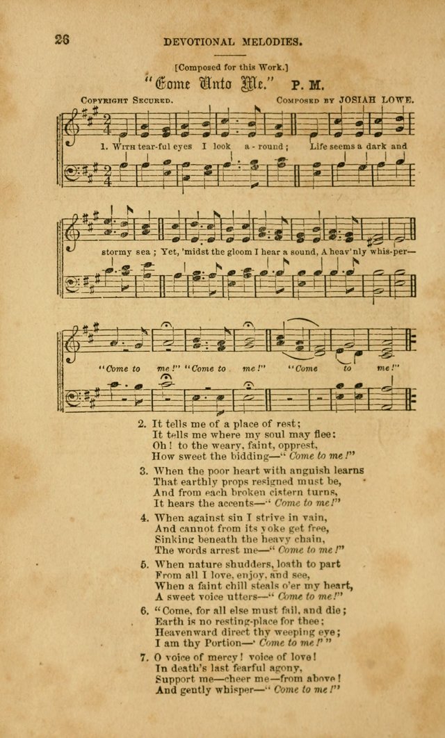 Devotional Melodies: or, a collection of original and selected tunes and hymns, designed for congregational and social worship. (2nd ed.) page 33