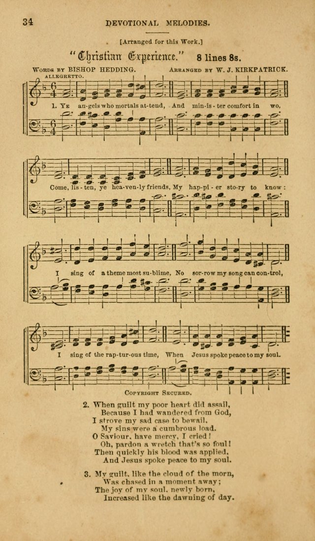 Devotional Melodies: or, a collection of original and selected tunes and hymns, designed for congregational and social worship. (2nd ed.) page 41