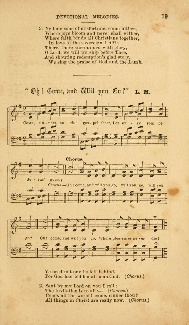 Devotional Melodies: or, a collection of original and selected tunes and hymns, designed for congregational and social worship. (2nd ed.) page 86
