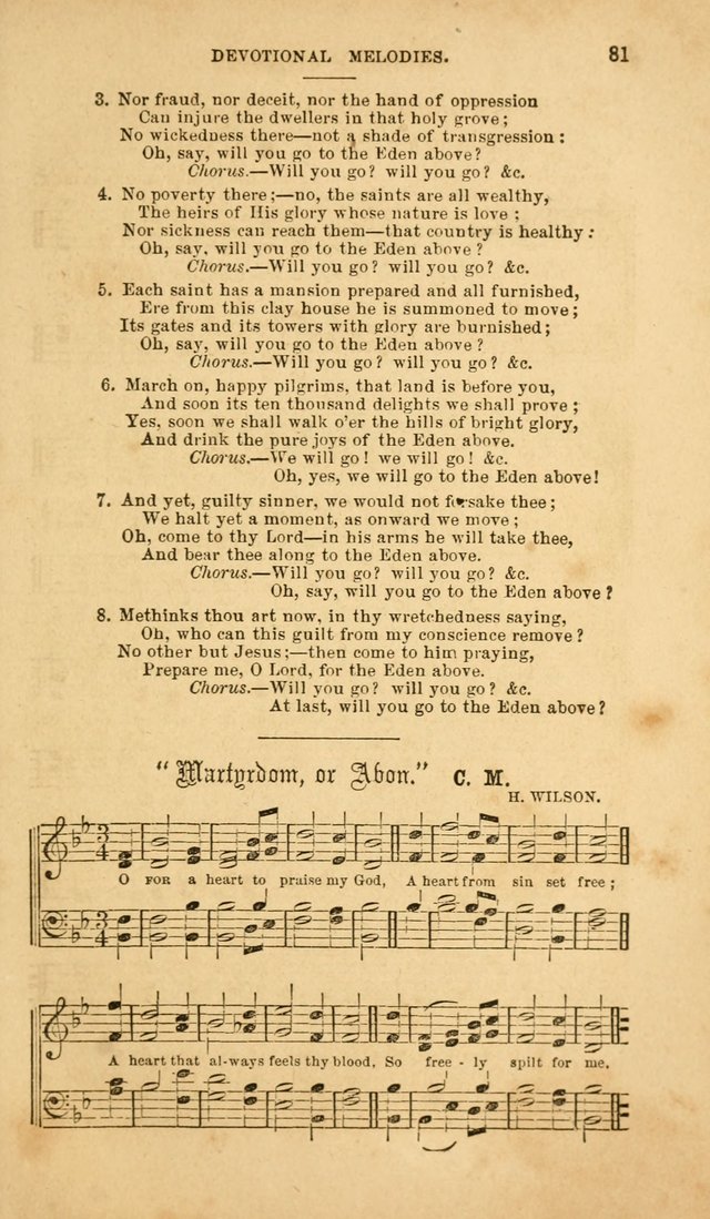 Devotional Melodies: or, a collection of original and selected tunes and hymns, designed for congregational and social worship. (2nd ed.) page 88