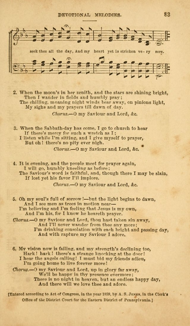 Devotional Melodies: or, a collection of original and selected tunes and hymns, designed for congregational and social worship. (2nd ed.) page 90