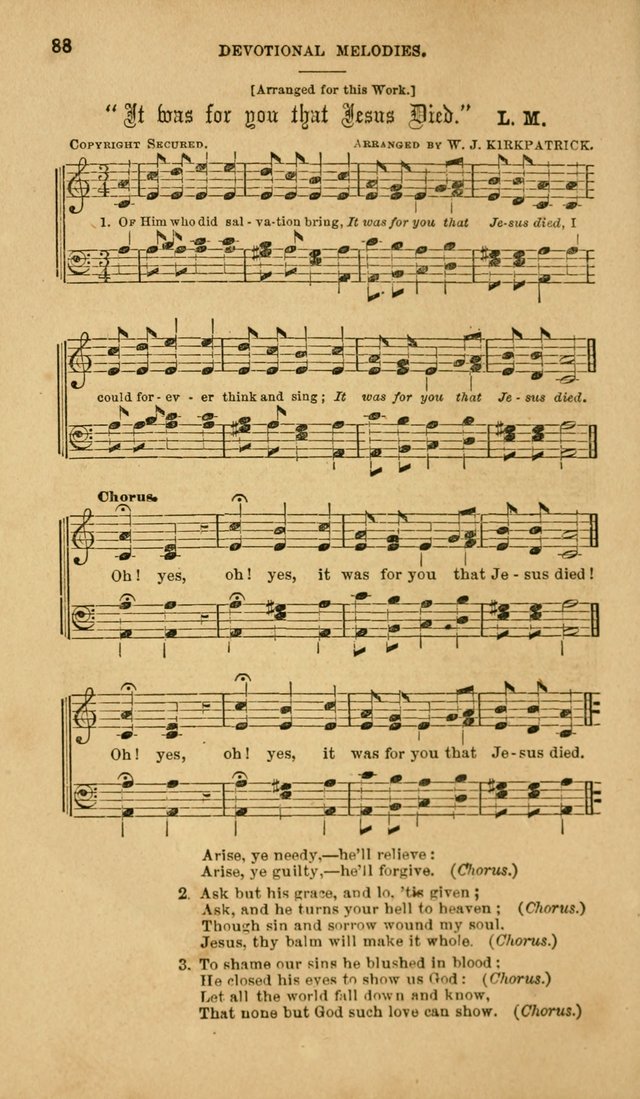 Devotional Melodies: or, a collection of original and selected tunes and hymns, designed for congregational and social worship. (2nd ed.) page 95
