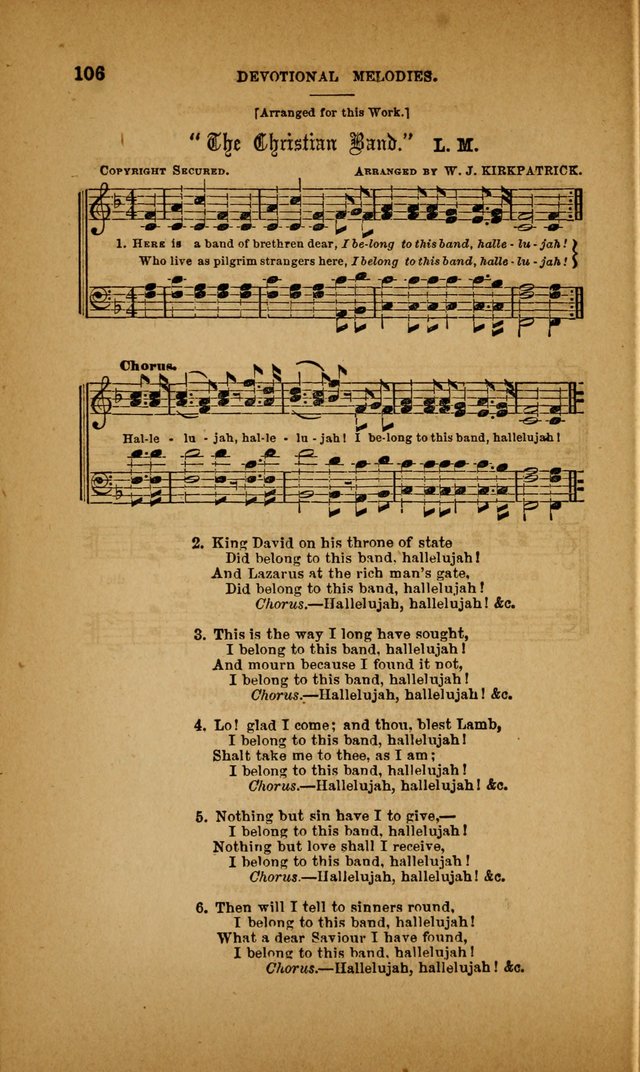 Devotional Melodies; or, a collection of original and selected tunes and hymns, designed for congregational and social worship. (3rd ed.) page 107