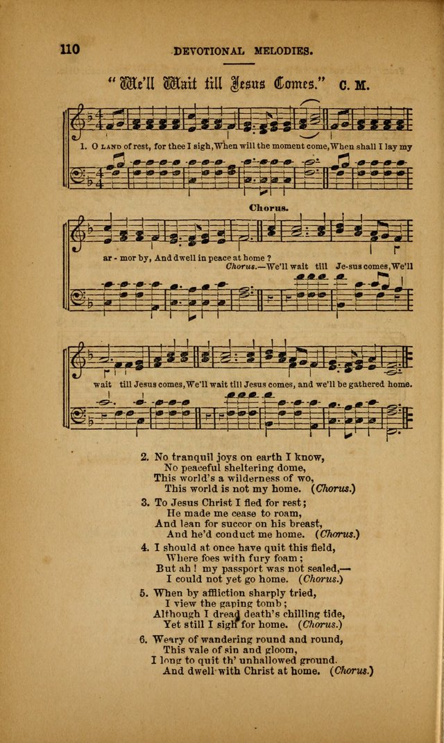 Devotional Melodies; or, a collection of original and selected tunes and hymns, designed for congregational and social worship. (3rd ed.) page 111