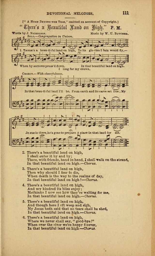 Devotional Melodies; or, a collection of original and selected tunes and hymns, designed for congregational and social worship. (3rd ed.) page 112