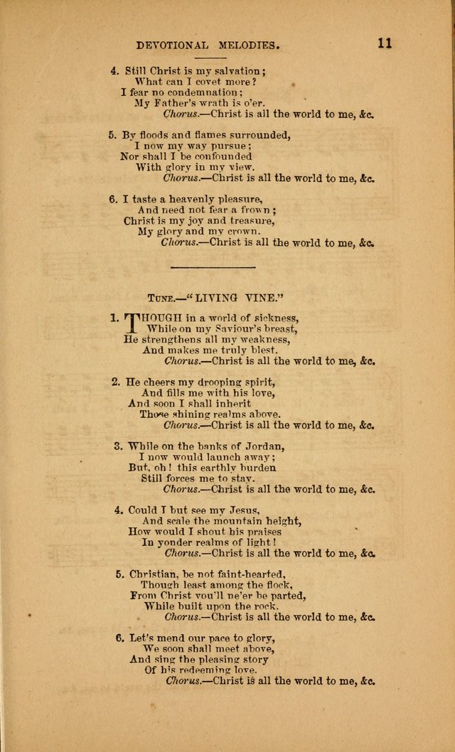 Devotional Melodies; or, a collection of original and selected tunes and hymns, designed for congregational and social worship. (3rd ed.) page 12