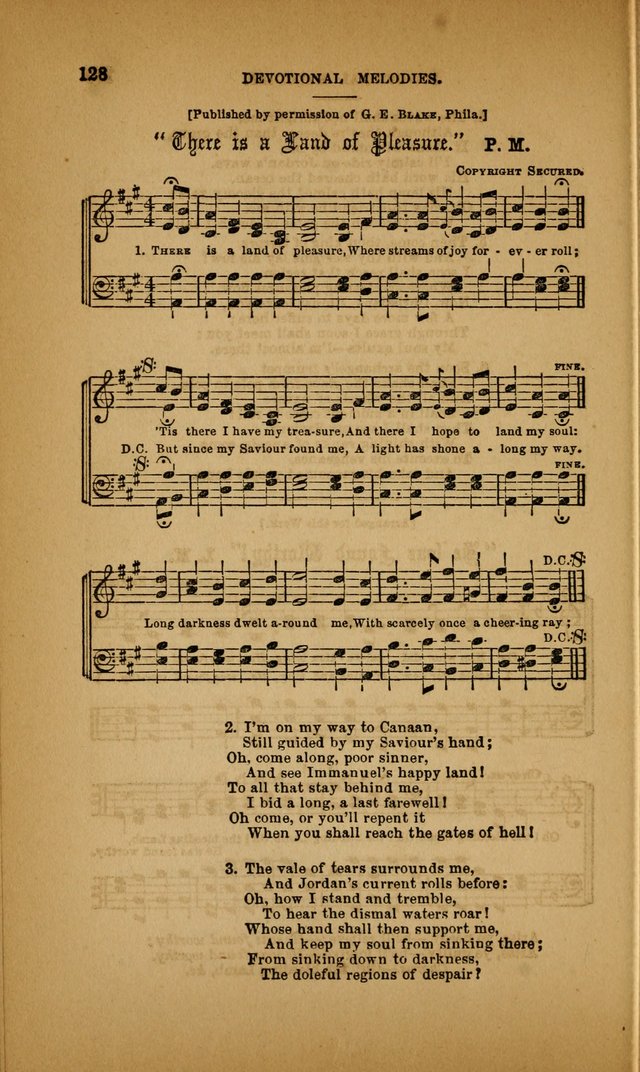 Devotional Melodies; or, a collection of original and selected tunes and hymns, designed for congregational and social worship. (3rd ed.) page 129