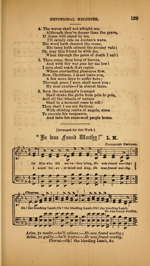 Devotional Melodies; or, a collection of original and selected tunes and hymns, designed for congregational and social worship. (3rd ed.) page 130