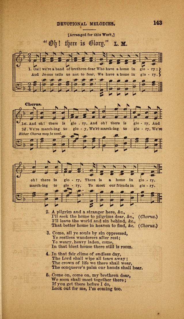 Devotional Melodies; or, a collection of original and selected tunes and hymns, designed for congregational and social worship. (3rd ed.) page 144