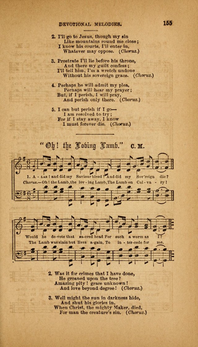 Devotional Melodies; or, a collection of original and selected tunes and hymns, designed for congregational and social worship. (3rd ed.) page 156