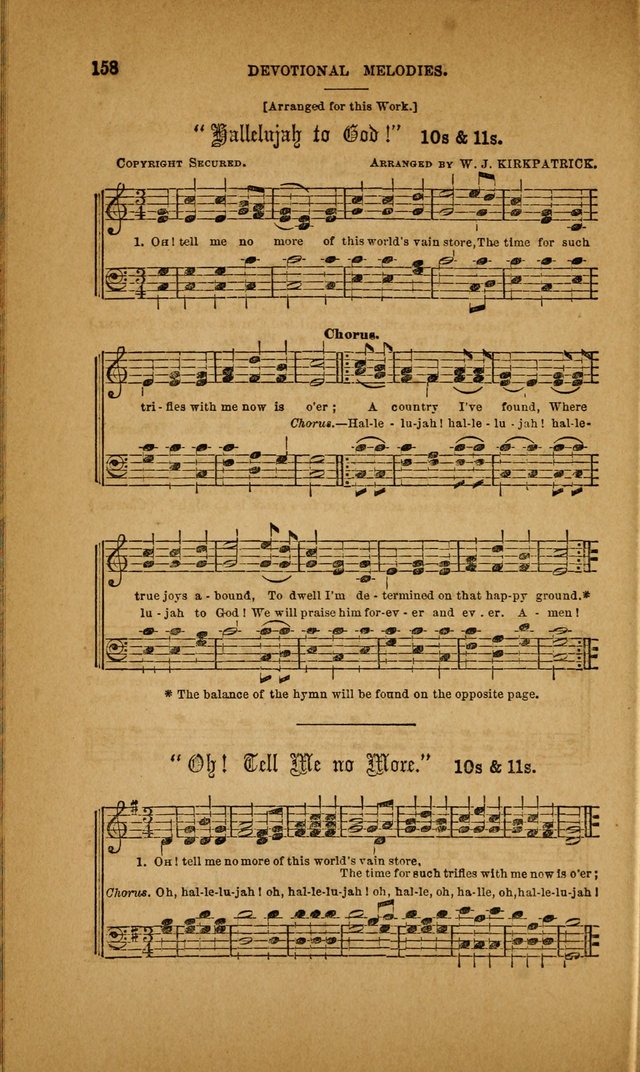 Devotional Melodies; or, a collection of original and selected tunes and hymns, designed for congregational and social worship. (3rd ed.) page 159