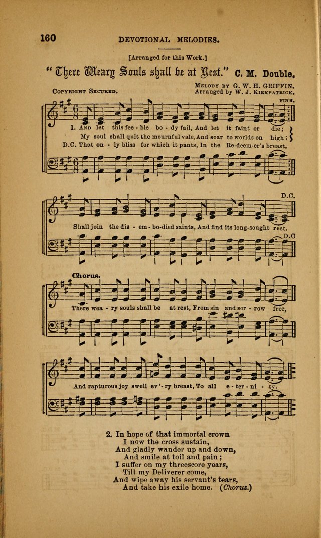 Devotional Melodies; or, a collection of original and selected tunes and hymns, designed for congregational and social worship. (3rd ed.) page 161