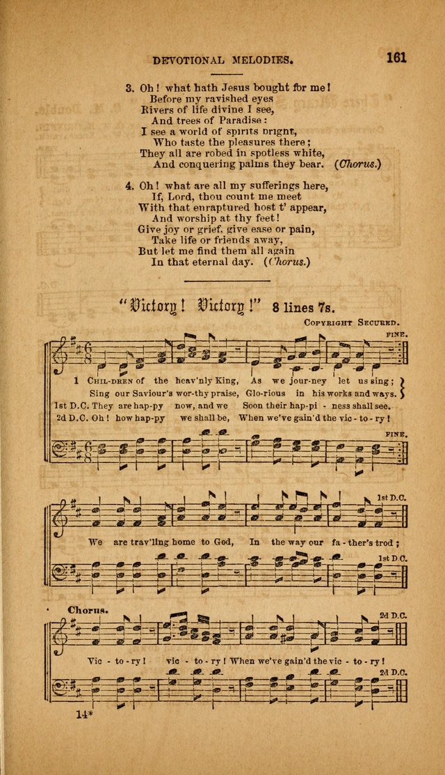 Devotional Melodies; or, a collection of original and selected tunes and hymns, designed for congregational and social worship. (3rd ed.) page 162