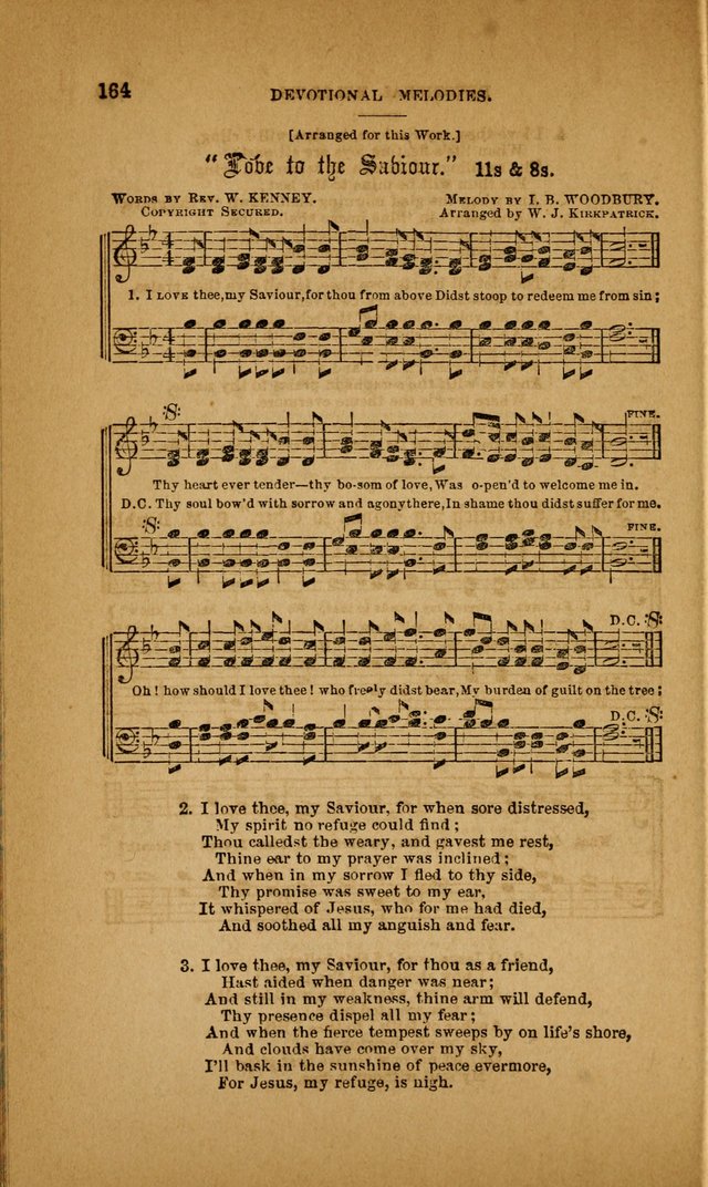 Devotional Melodies; or, a collection of original and selected tunes and hymns, designed for congregational and social worship. (3rd ed.) page 165