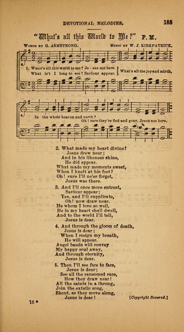 Devotional Melodies; or, a collection of original and selected tunes and hymns, designed for congregational and social worship. (3rd ed.) page 186