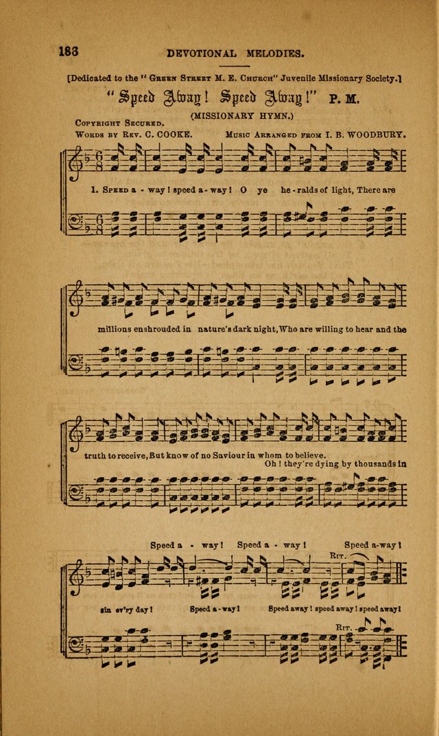 Devotional Melodies; or, a collection of original and selected tunes and hymns, designed for congregational and social worship. (3rd ed.) page 187