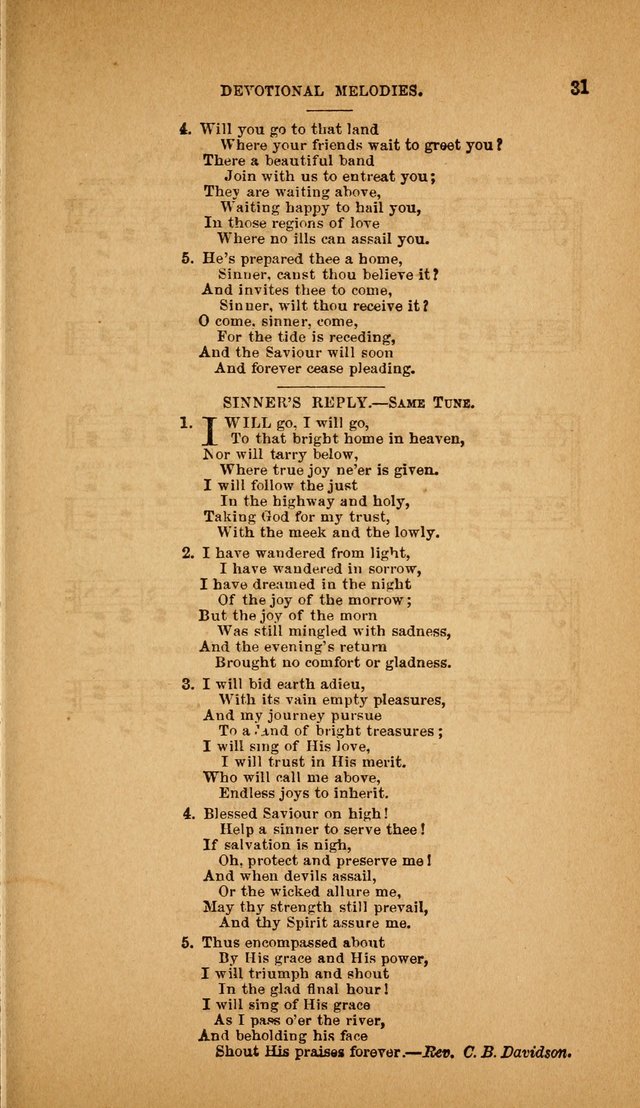 Devotional Melodies; or, a collection of original and selected tunes and hymns, designed for congregational and social worship. (3rd ed.) page 32