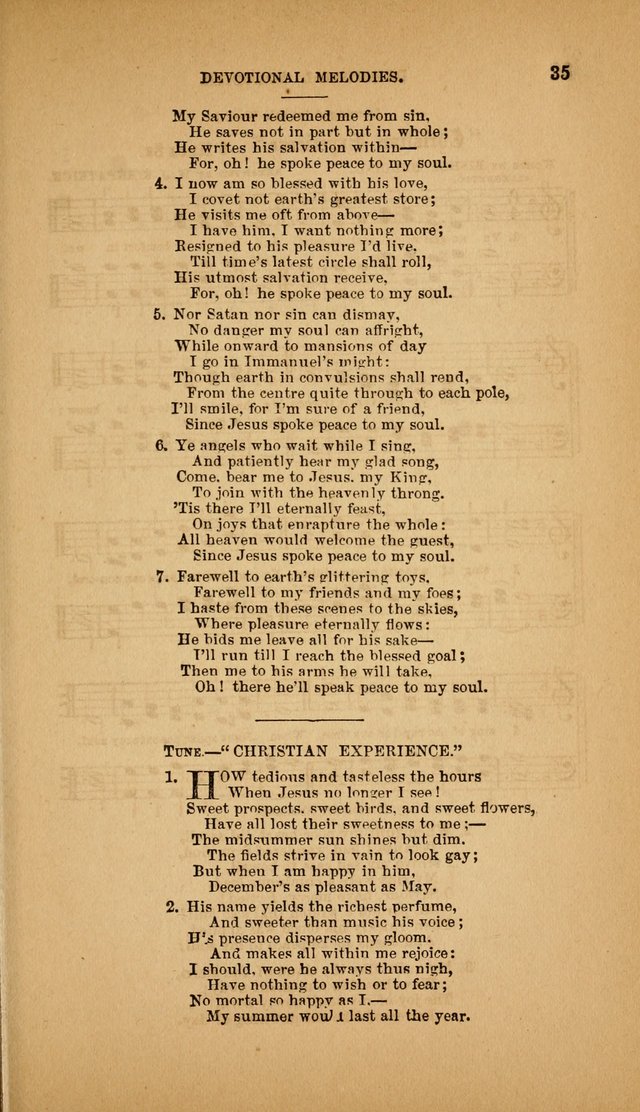Devotional Melodies; or, a collection of original and selected tunes and hymns, designed for congregational and social worship. (3rd ed.) page 36