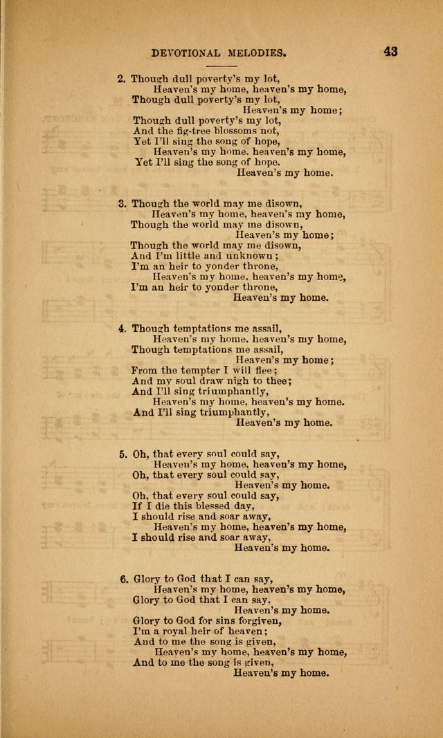 Devotional Melodies; or, a collection of original and selected tunes and hymns, designed for congregational and social worship. (3rd ed.) page 44