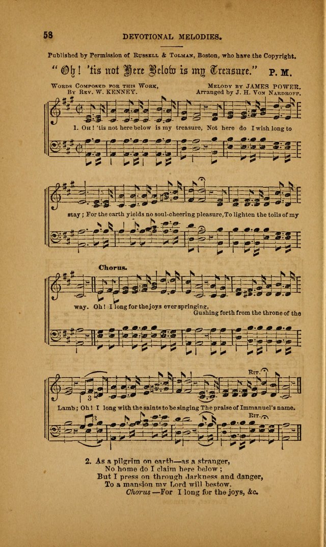 Devotional Melodies; or, a collection of original and selected tunes and hymns, designed for congregational and social worship. (3rd ed.) page 59