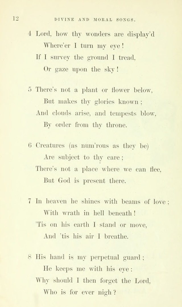 Divine and Moral Songs: attempted in easy language for the use of children with some additional composures page 14