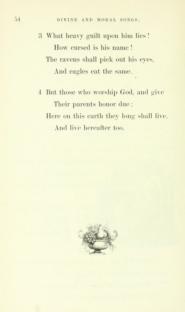 Divine and Moral Songs: attempted in easy language for the use of children with some additional composures page 58