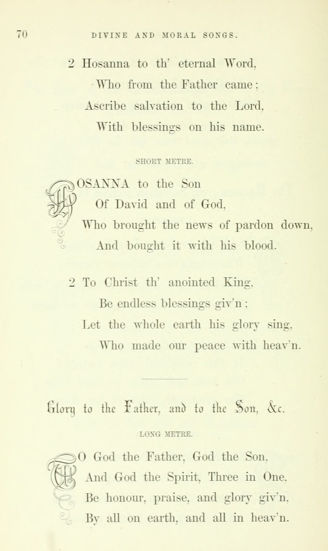 Divine and Moral Songs: attempted in easy language for the use of children with some additional composures page 74