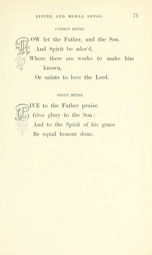 Divine and Moral Songs: attempted in easy language for the use of children with some additional composures page 75