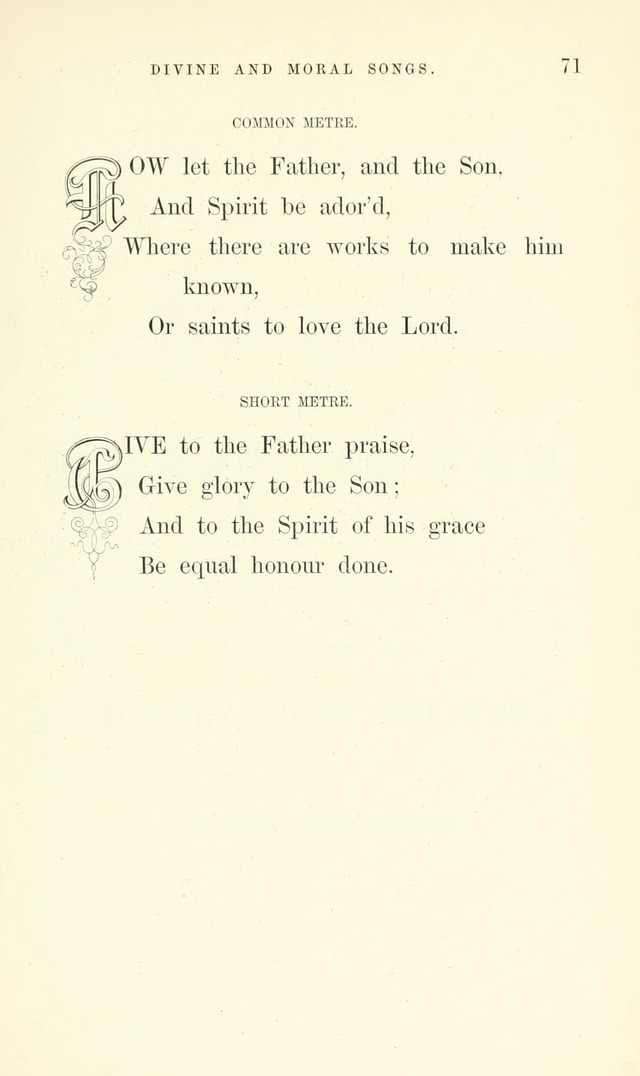 Divine and Moral Songs: attempted in easy language for the use of children with some additional composures page 75