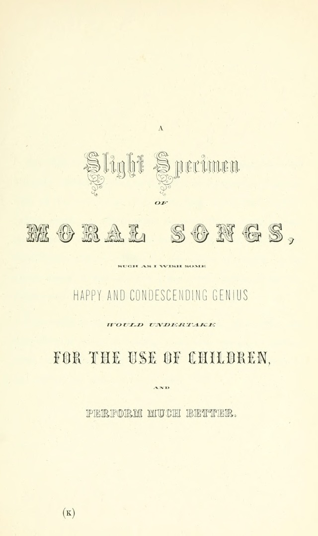 Divine and Moral Songs: attempted in easy language for the use of children with some additional composures page 77