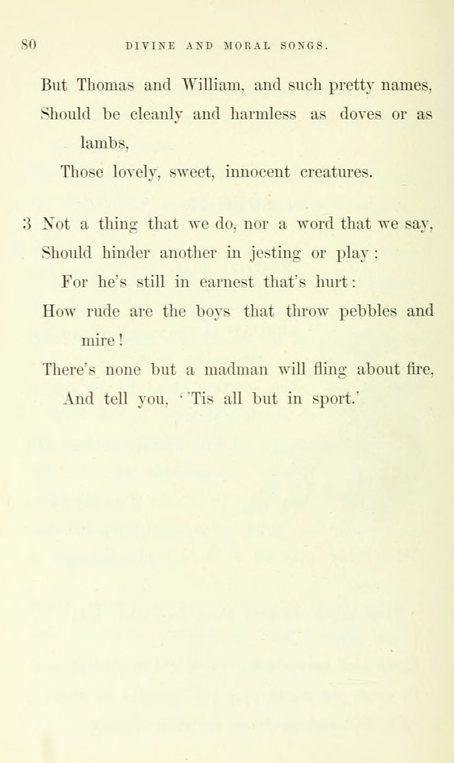 Divine and Moral Songs: attempted in easy language for the use of children with some additional composures page 84