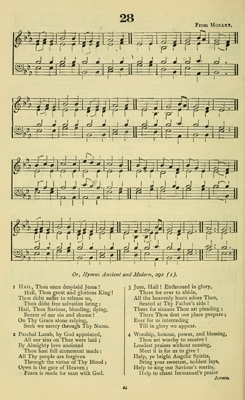 The Durham Mission Tune Book: with supplement, containting one hundred and fifty-nine hymn tunes, chants and litanies for the durham mission hymn-book (2nd ed.) page 22