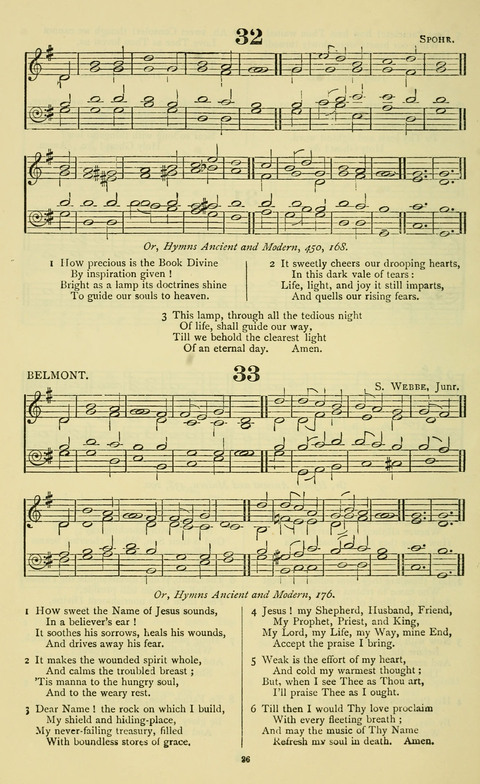 The Durham Mission Tune Book: with supplement, containting one hundred and fifty-nine hymn tunes, chants and litanies for the durham mission hymn-book (2nd ed.) page 26