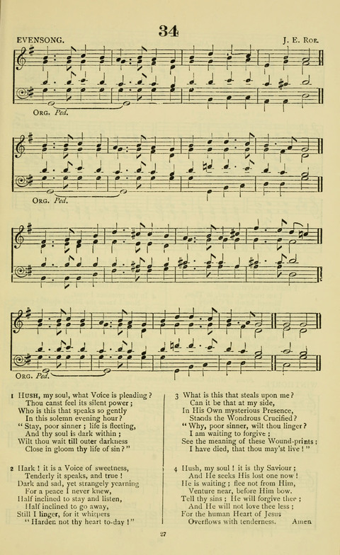 The Durham Mission Tune Book: with supplement, containting one hundred and fifty-nine hymn tunes, chants and litanies for the durham mission hymn-book (2nd ed.) page 27
