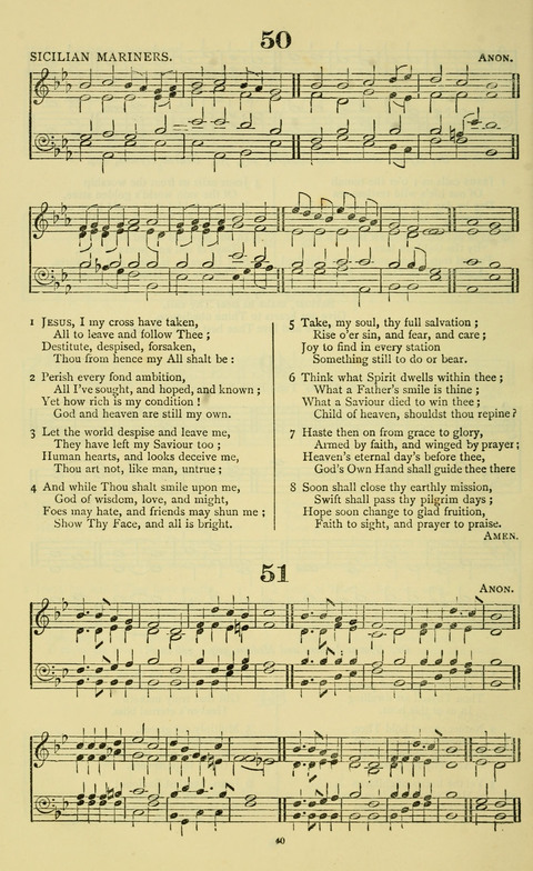 The Durham Mission Tune Book: with supplement, containting one hundred and fifty-nine hymn tunes, chants and litanies for the durham mission hymn-book (2nd ed.) page 40
