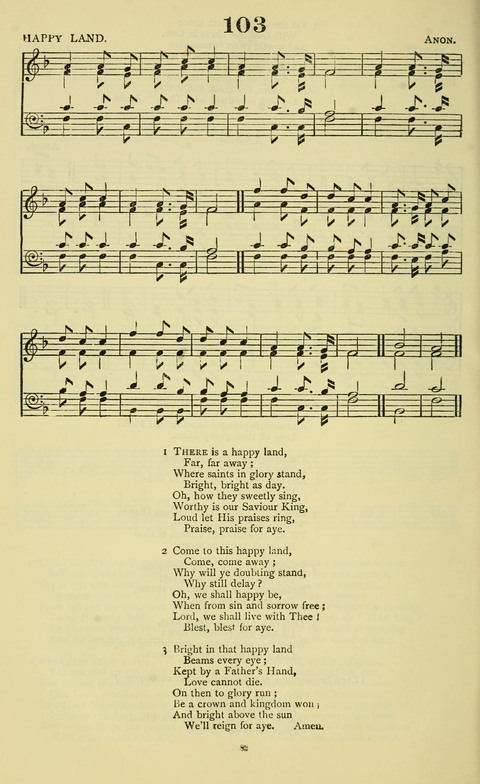 The Durham Mission Tune Book: with supplement, containting one hundred and fifty-nine hymn tunes, chants and litanies for the durham mission hymn-book (2nd ed.) page 82