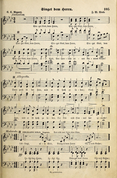 Die Palme No. 3: für Kirchen-Chöre, Sänger, u.s.w. page 105