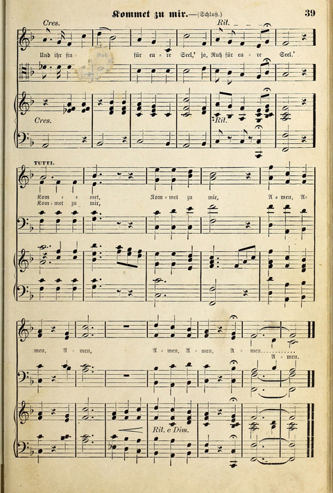 Die Palme No. 3: für Kirchen-Chöre, Sänger, u.s.w. page 39