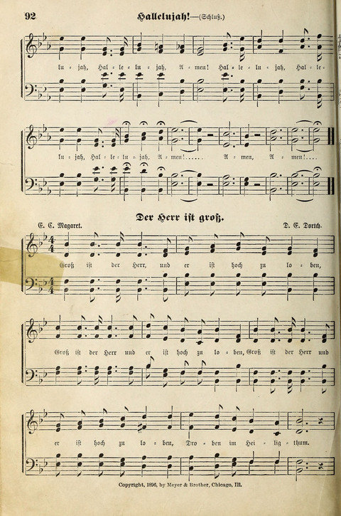 Die Palme No. 3: für Kirchen-Chöre, Sänger, u.s.w. page 92