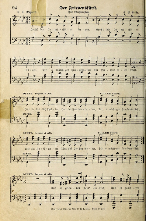 Die Palme No. 3: für Kirchen-Chöre, Sänger, u.s.w. page 94